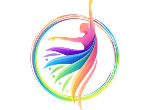 colorful dance abstract logo template